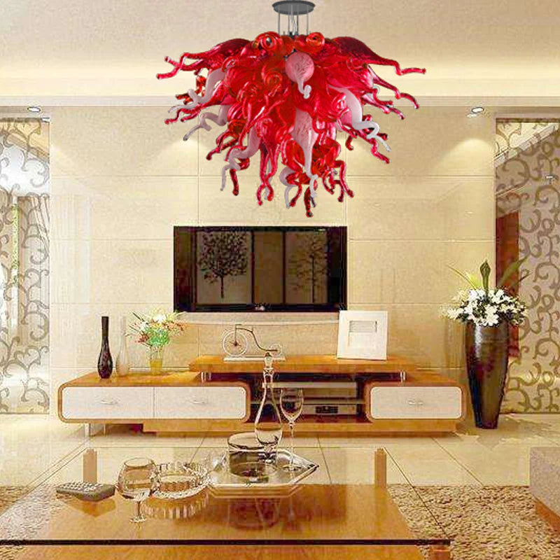 Modern Style Chandelier Red And White Wine