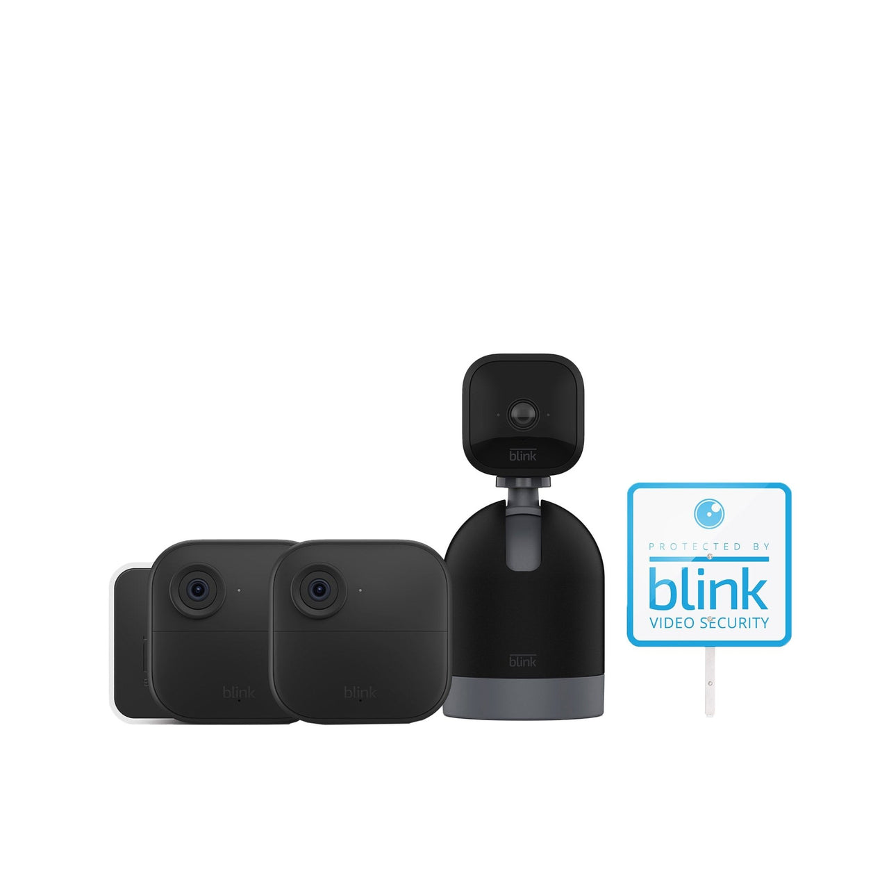  - 3 Camera Security System - 2 Outdoor and 1 Mini Pan - Tilt Cameras, with Yard Sign - Melillo EnterprisesElectronicsGo toSecurity Cameras