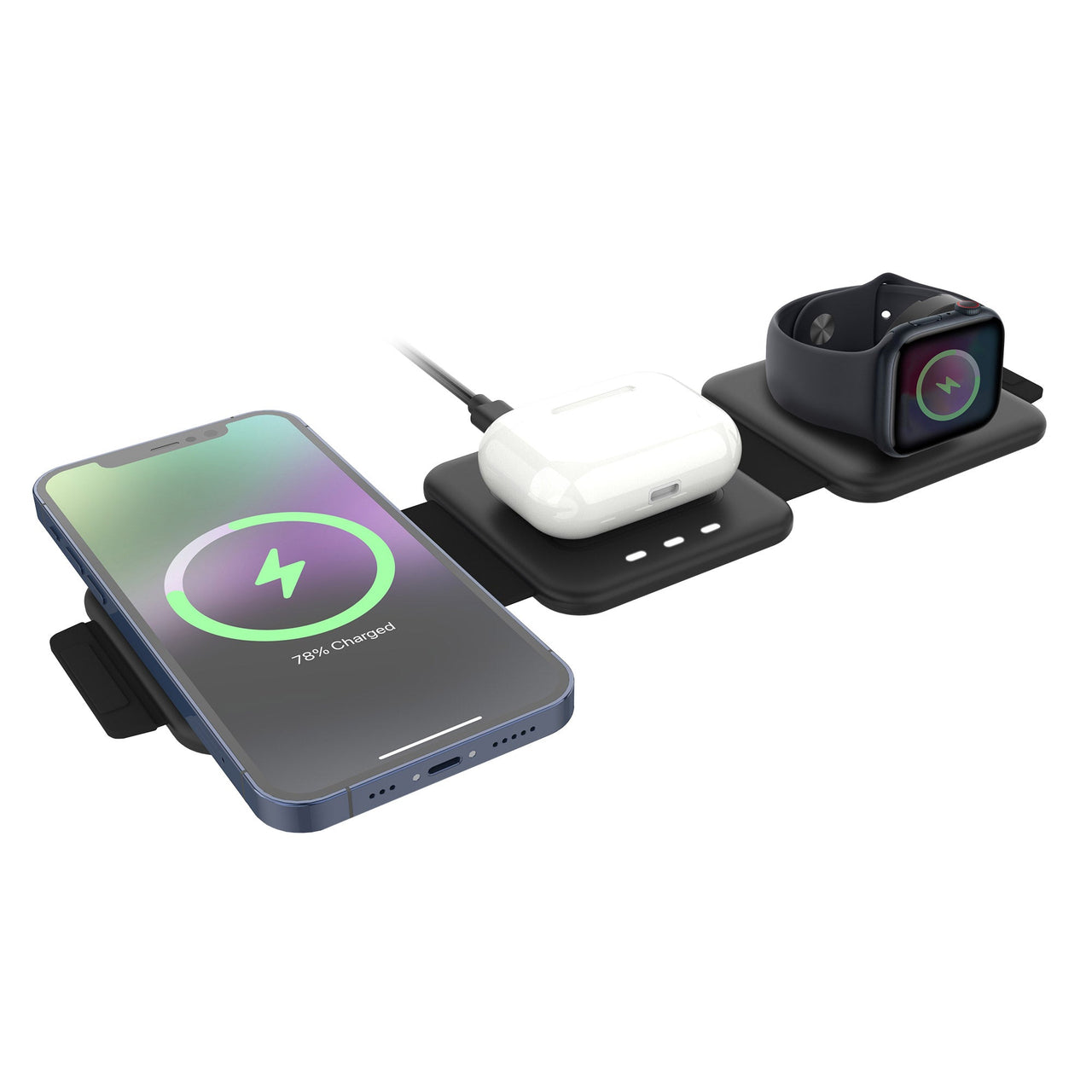 3 - In - 1 Folding Wireless Charging Pad - Melillo EnterprisesCell Phone Accessories & ChargersCell Phone Charging Stations & PadsCell Phones & Accessories