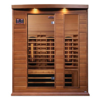 3 - Person Bluetooth Compatible FAR Infrared Sauna in Cedar - Melillo EnterprisesAll categories