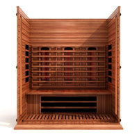 3 - Person Bluetooth Compatible FAR Infrared Sauna in Cedar - Melillo EnterprisesAll categories