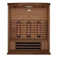 3 - Person Bluetooth Compatible FAR Infrared Sauna in Cedar - Melillo EnterprisesAll categories