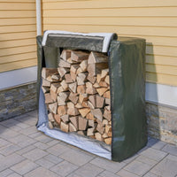 4' Firewood Rack with Cover - Melillo EnterprisesFire Pits & Fire Pit TablesGo toLawn & Garden