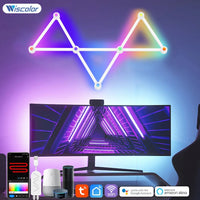 9 - Strip LED Wall Light – Smart, Dimmable, WiFi & Remote Control, Multi - Color - Melillo Enterprises