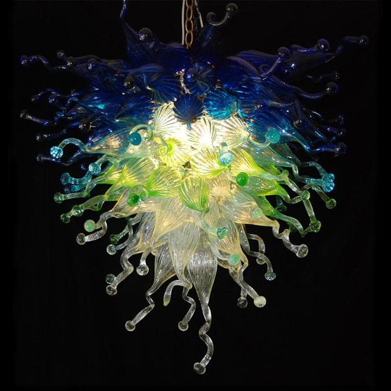 Modern Style Blown Glass Chandelier Earth