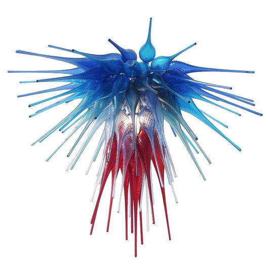 Modern Style Blown Glass Chandelier Stars & Stripes