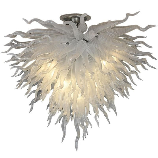 Modern Style Blown Glass Chandelier Alpine