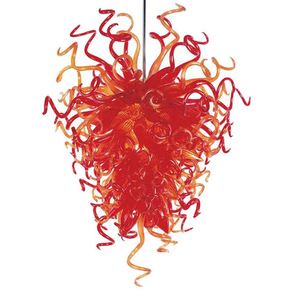 Modern Style Chandelier Flame Red Color