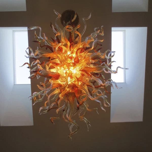 Modern Style Blown Glass Chandelier Old Fashioned