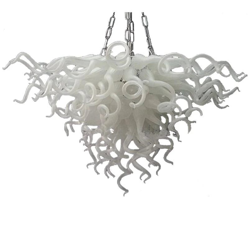 Modern Style Blown Glass Chandelier Marble