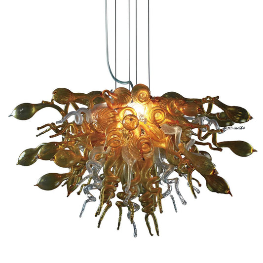 Modern Style Blown Glass Chandelier Gatsby