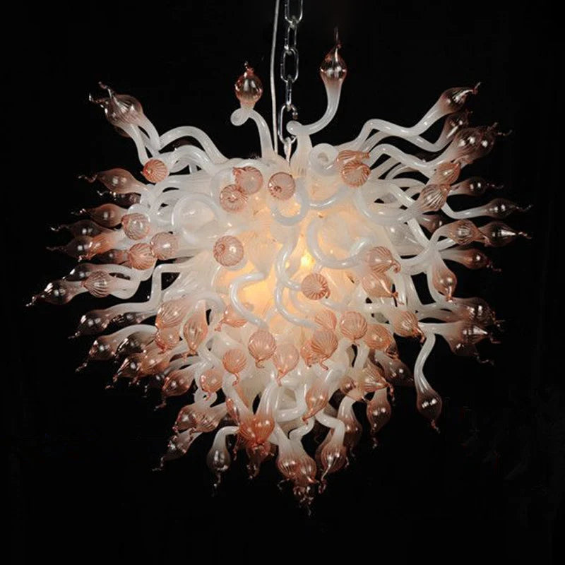 Modern Style Blown Glass Chandelier Medusa