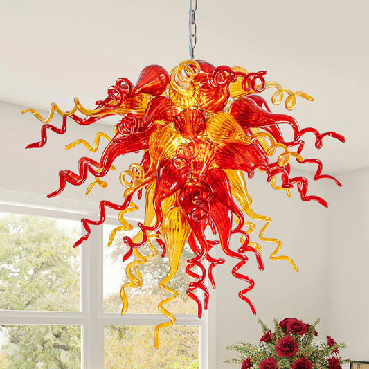 Modern Style Blown Glass Sun Flare