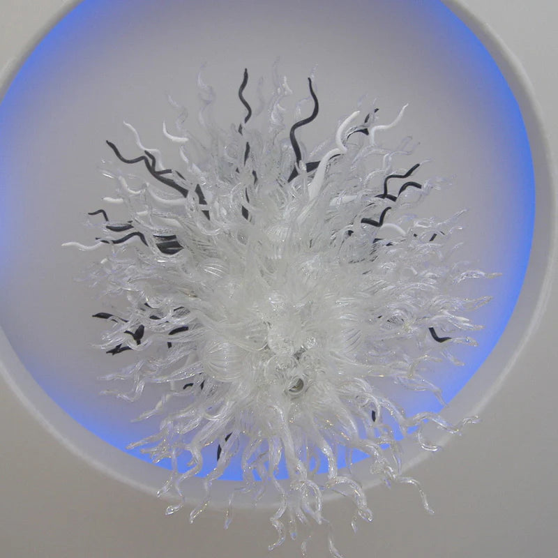 Modern Style Blown Glass Chandelier Polar Spike