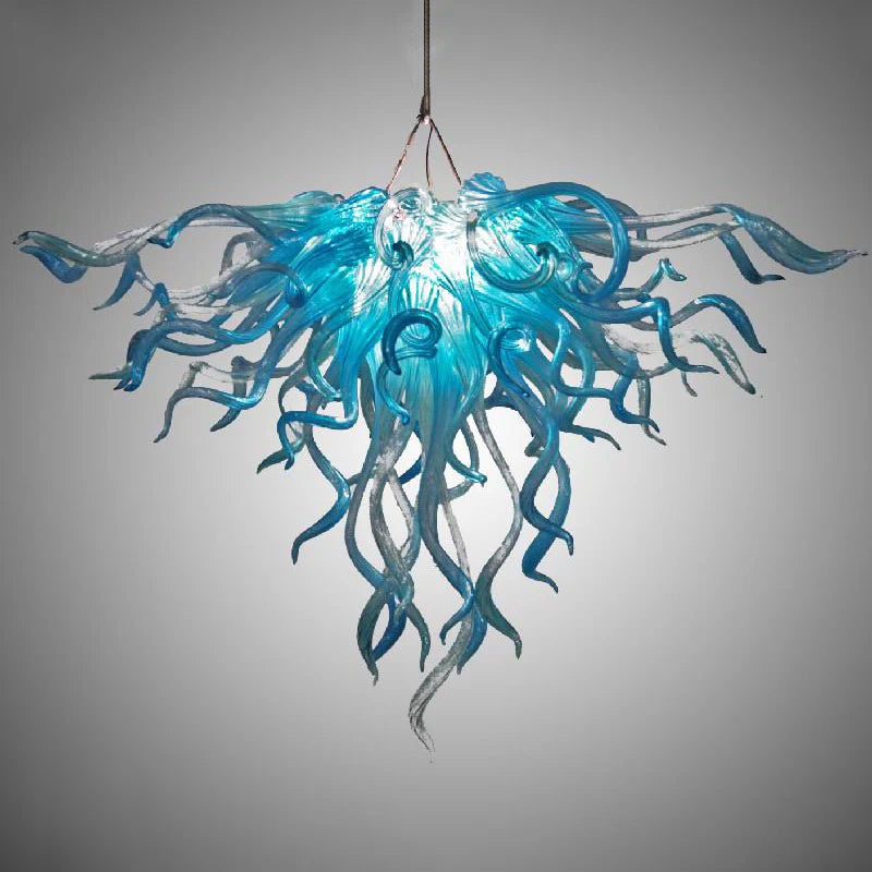 Modern Style Blown Glass Chandelier Crystal Current