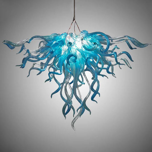 Modern Style Blown Glass Chandelier Crystal Current