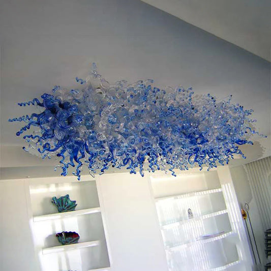 Modern Style Blown Glass Chandelier Cloudscape