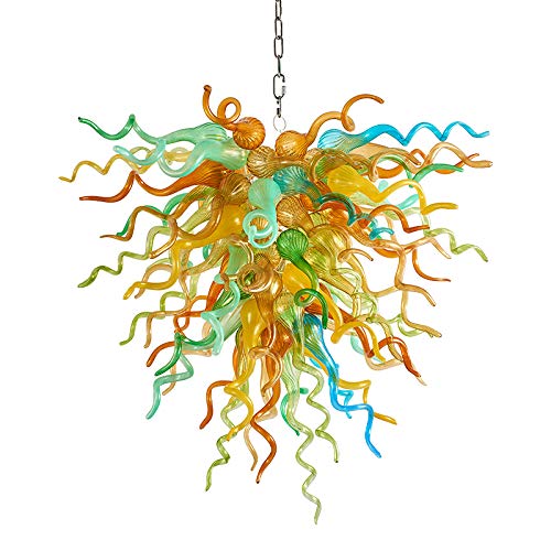 Modern Style Blown Glass Chandelier Dune