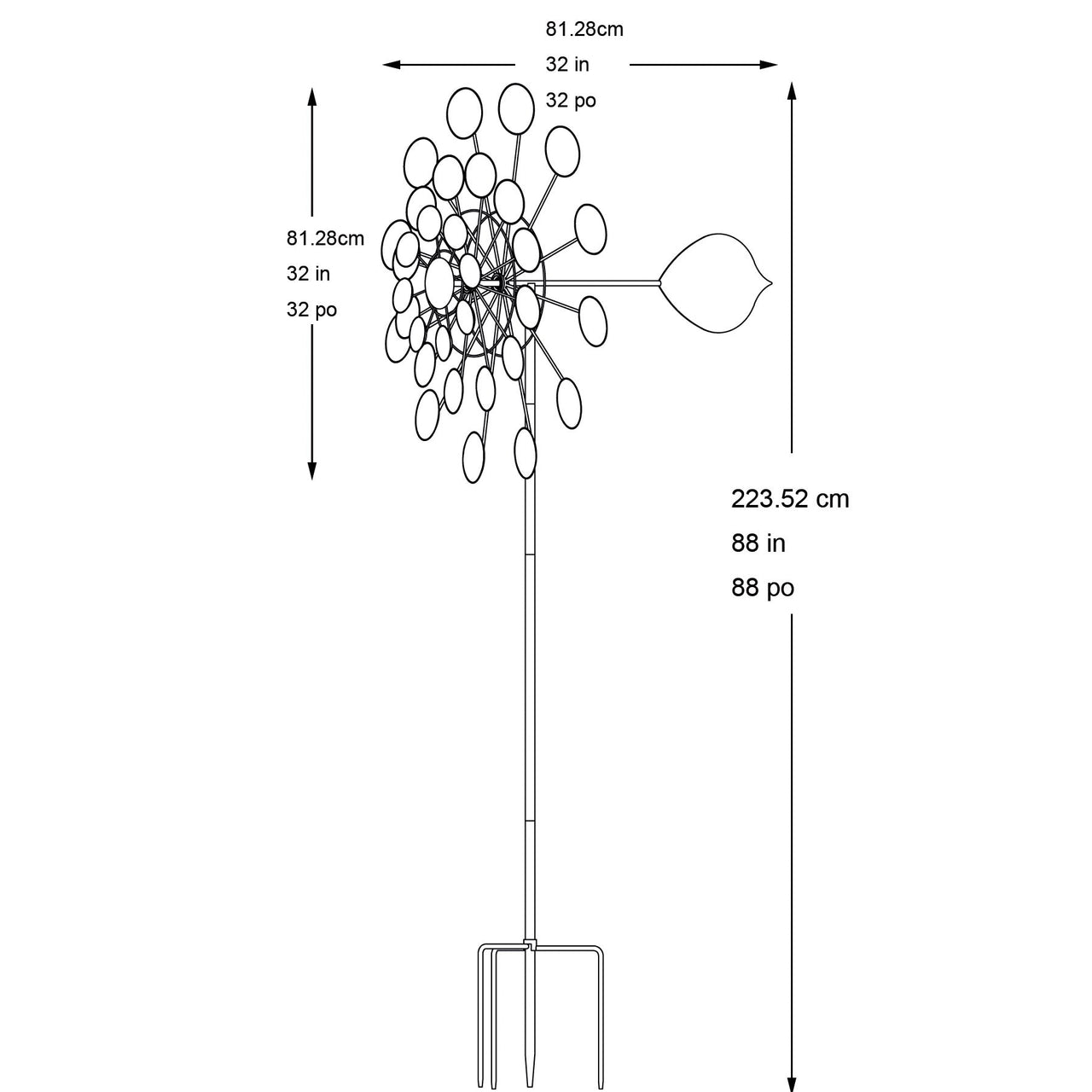 Air Blade Wind Spinner - Melillo EnterprisesGo toLawn & GardenLawn Care & Gardening Supplies