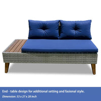 Arnzazu 3 Piece Rattan Sectional Seating Group with Cushions - Melillo EnterprisesAll categories