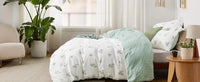 Bedsure Reversible Bohemian Duvet Cover Set – Orange Damask Pattern with Zipper Closure (Queen/King Size) - Melillo Enterprises
