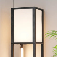 Catara 64.2'' Black LED Dimmable Column Floor Lamp with Shelves - Melillo EnterprisesAll categories