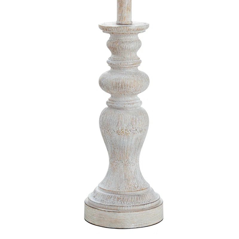 Charlottesville Distressed Beige Resin Table Lamp Set with Charging Ports - Melillo EnterprisesAll categories