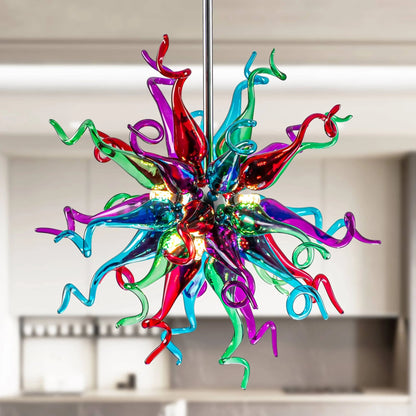 Chihuly Blown Glass Chandelier Multi Color - Melillo Chihuly