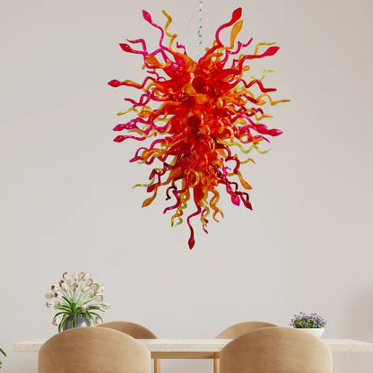 Chihuly Style Blown Glass Chandelier Phoneix - Melillo Chihuly