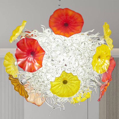 Chihuly Style Murano Glass Chandelier Flowerbed - Melillo Chihuly