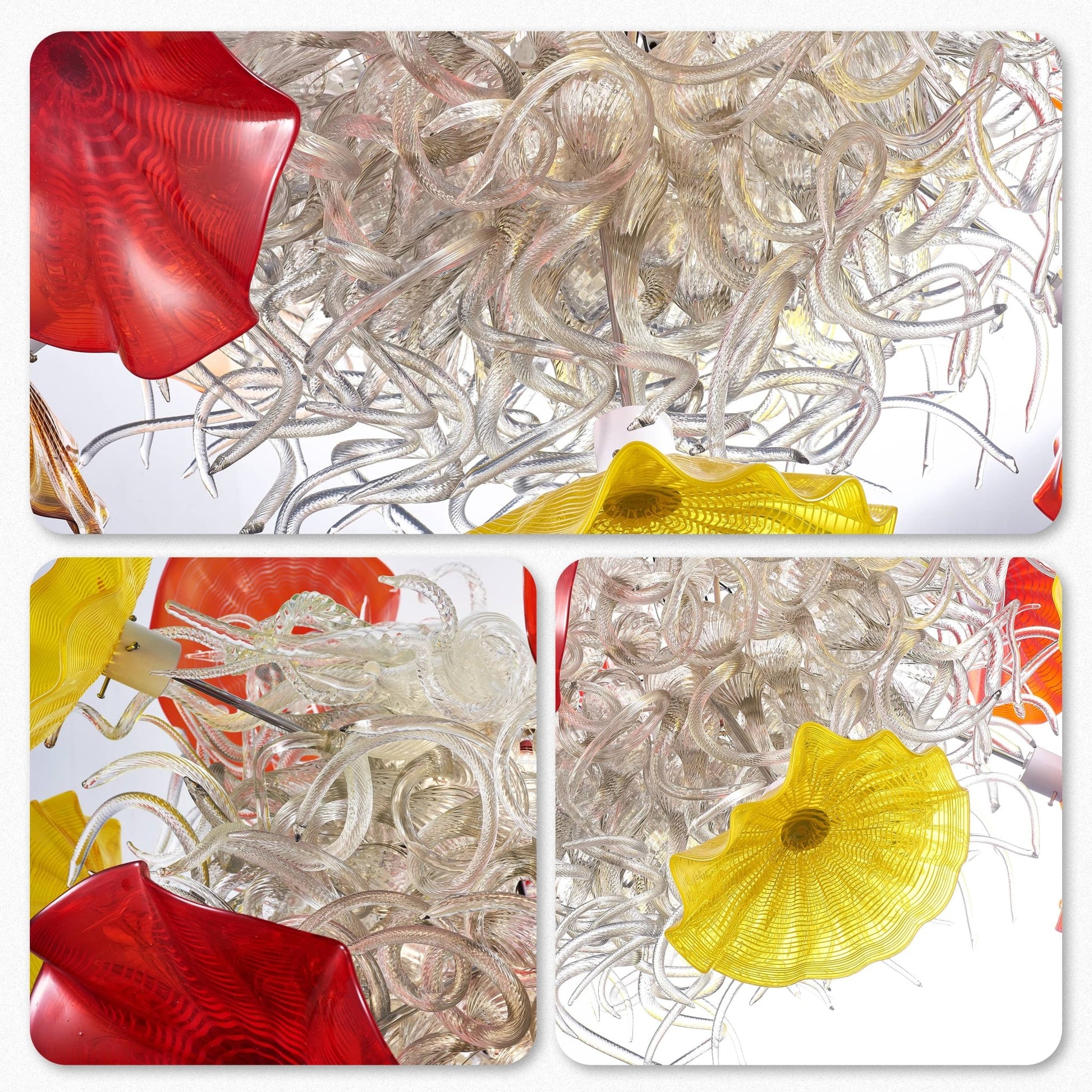 Chihuly Style Murano Glass Chandelier Flowerbed - Melillo Chihuly