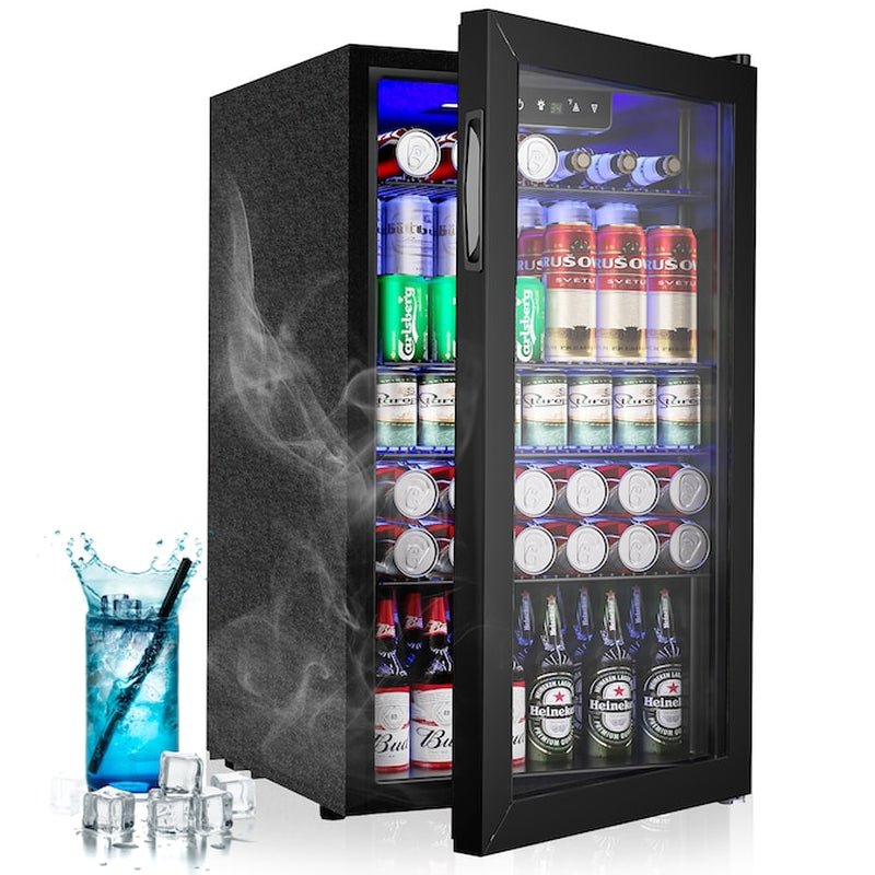 CoolMate 17.5" Glass Door Beverage Cooler (126 Can Capacity) - Melillo EnterprisesAppliancesBeverage & Wine ChillersBeverage Refrigerators