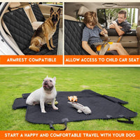 Dog Car Seat Cover, Back Seat Cover for Dogs Pet Car Seat Protector Waterproof Bench Car Seat Cover, Non - Slip Reat Seat Cover Fits Middle Armrest for Most Cars Trucks Suvs - Black - Melillo EnterprisesCar Travel AccessoriesCarriers & Travel ProductsDogs
