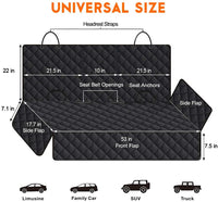 Dog Car Seat Cover, Back Seat Cover for Dogs Pet Car Seat Protector Waterproof Bench Car Seat Cover, Non - Slip Reat Seat Cover Fits Middle Armrest for Most Cars Trucks Suvs - Black - Melillo EnterprisesCar Travel AccessoriesCarriers & Travel ProductsDogs