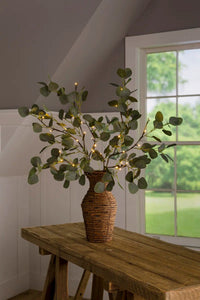 Evergreen Eucalyptus Branch 32 LED Lights Set of 2 - Melillo EnterprisesAll categories