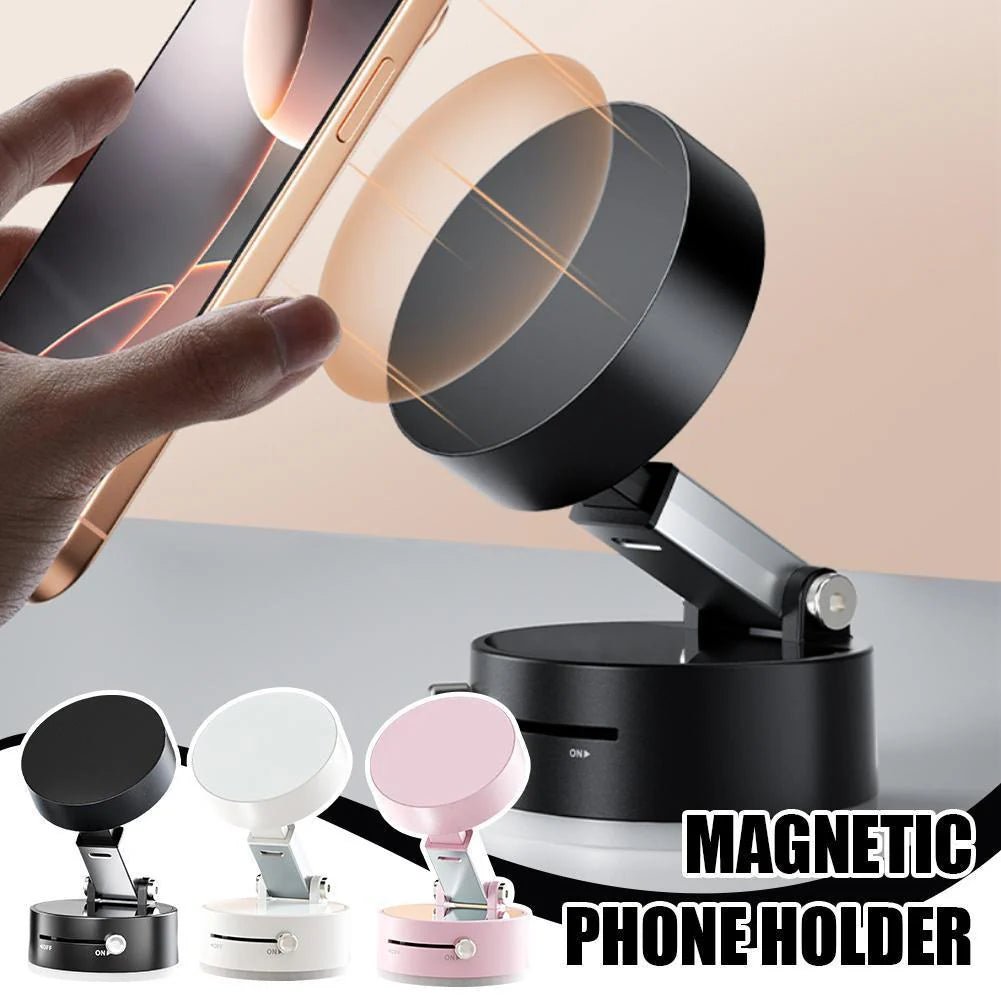 Foldable Magnetic Vacuum Car Phone Holder Foldable Suction Cup with Suction Cup Hands - Free Navigation for Smart Phone - Melillo EnterprisesAutomotive & MotorcycleGPS TrackingSafety & Security