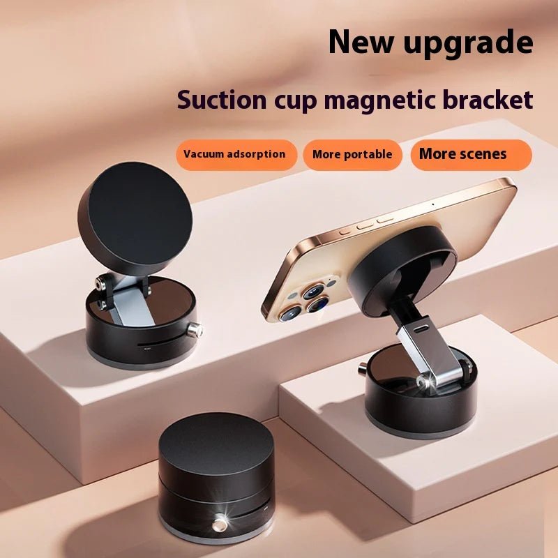 Foldable Magnetic Vacuum Car Phone Holder Foldable Suction Cup with Suction Cup Hands - Free Navigation for Smart Phone - Melillo EnterprisesAutomotive & MotorcycleGPS TrackingSafety & Security