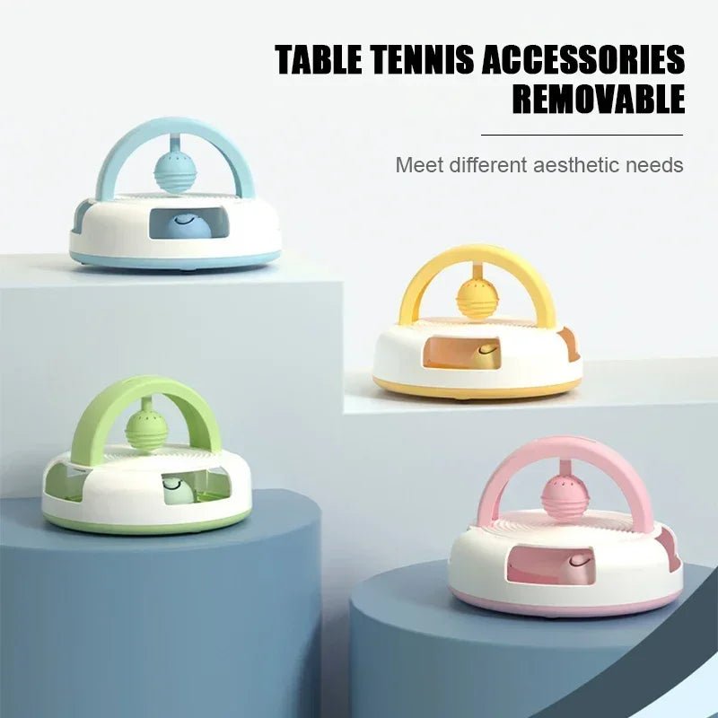Gravity - Driven Table Tennis Cat Toy – Interactive Spinning Turntable with Catnip Ball - Melillo Enterprises