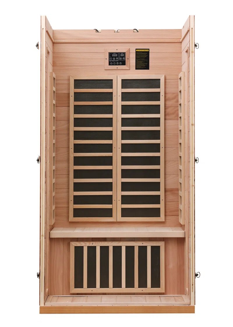 Hongyuan 1 Single Person Indoor Low EMF FAR Infrared Sauna - Melillo EnterprisesAll categories