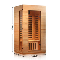 Hongyuan 1 Single Person Indoor Low EMF FAR Infrared Sauna - Melillo EnterprisesAll categories