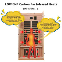 Hongyuan 1 Single Person Indoor Low EMF FAR Infrared Sauna - Melillo EnterprisesAll categories