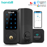 Hornbill Smart Lock (HB - M1) - Multifunctional Keyless Entry with Remote Control, Bluetooth, Wifi - Melillo Enterprises