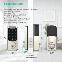 Hornbill Smart Lock (HB - M1) - Multifunctional Keyless Entry with Remote Control, Bluetooth, Wifi - Melillo Enterprises