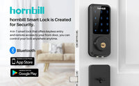 Hornbill Smart Lock (HB - M1) - Multifunctional Keyless Entry with Remote Control, Bluetooth, Wifi - Melillo Enterprises