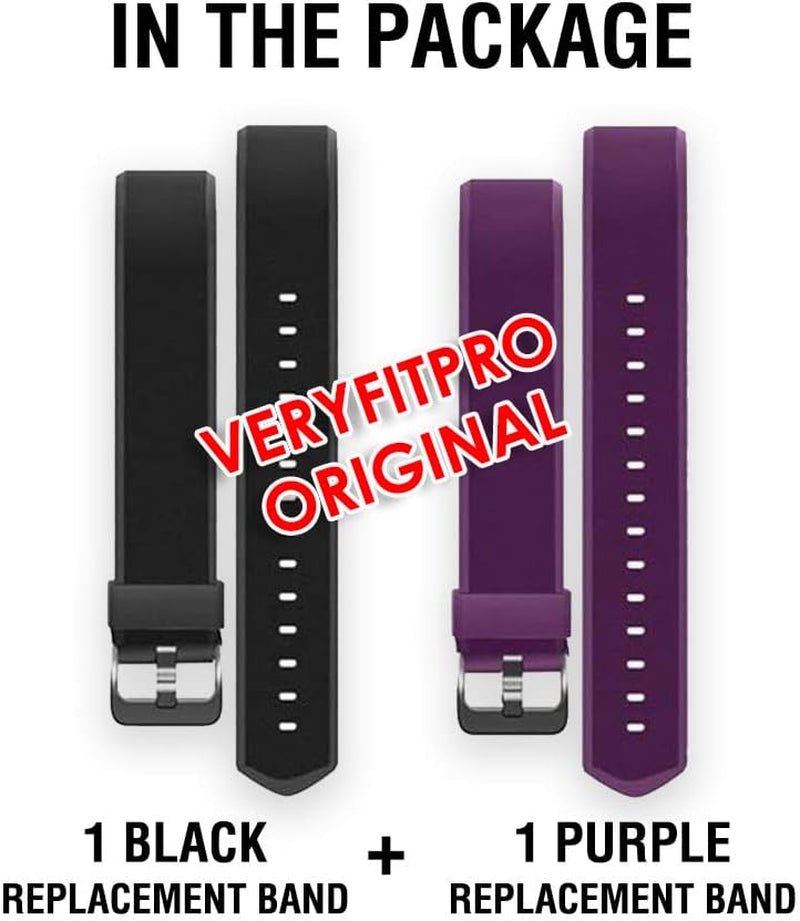 Id115Plus HR Very Fit Pro Bands Replacement Strap for Veryfitpro, Letscom, Lintelek Fitness Trackers - Purple and Black - Melillo EnterprisesActivity & Fitness TrackersExercise & FitnessFitness Technology