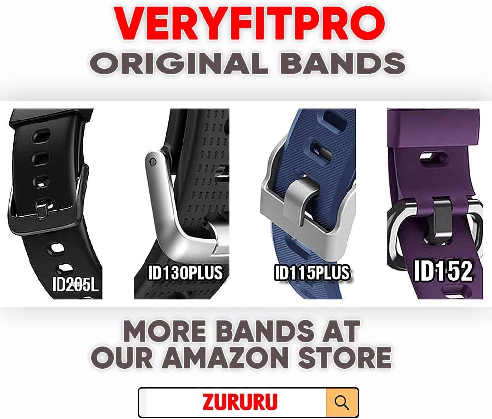 Id115Plus HR Very Fit Pro Bands Replacement Strap for Veryfitpro, Letscom, Lintelek Fitness Trackers - Purple and Black - Melillo EnterprisesActivity & Fitness TrackersExercise & FitnessFitness Technology
