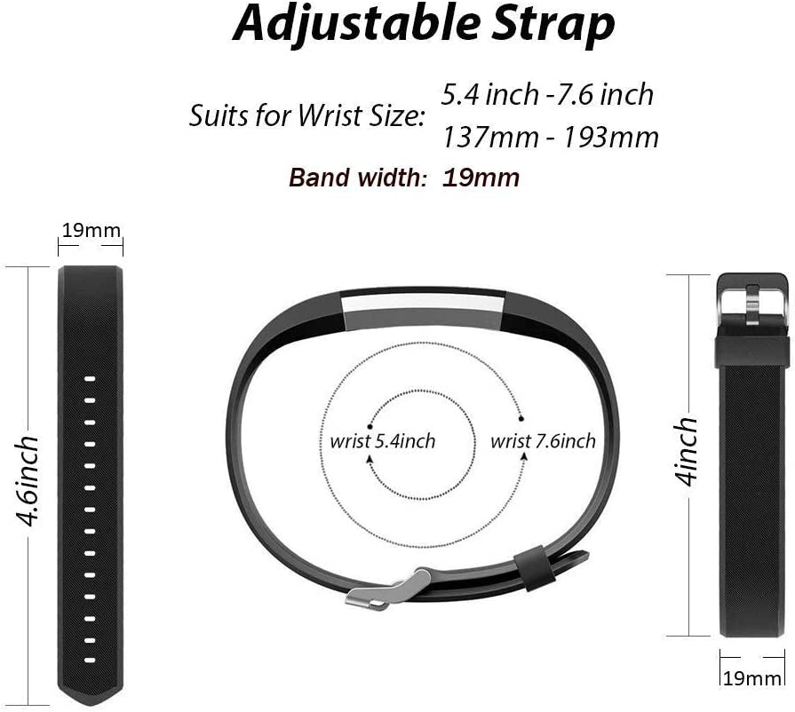 Id115Plus HR Very Fit Pro Bands Replacement Strap for Veryfitpro, Letscom, Lintelek Fitness Trackers - Purple and Black - Melillo EnterprisesActivity & Fitness TrackersExercise & FitnessFitness Technology