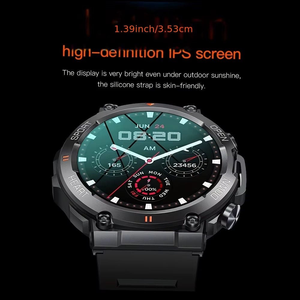 K56Pro Smart Watch for Men Heart Rate Blood Bluetooth Sport 400Mah Long Standby 1.39 Inch 360*360 HD Screen Outdoors Smartwatch - Melillo EnterprisesConsumer ElectronicsSmart ElectronicsWearable Devices