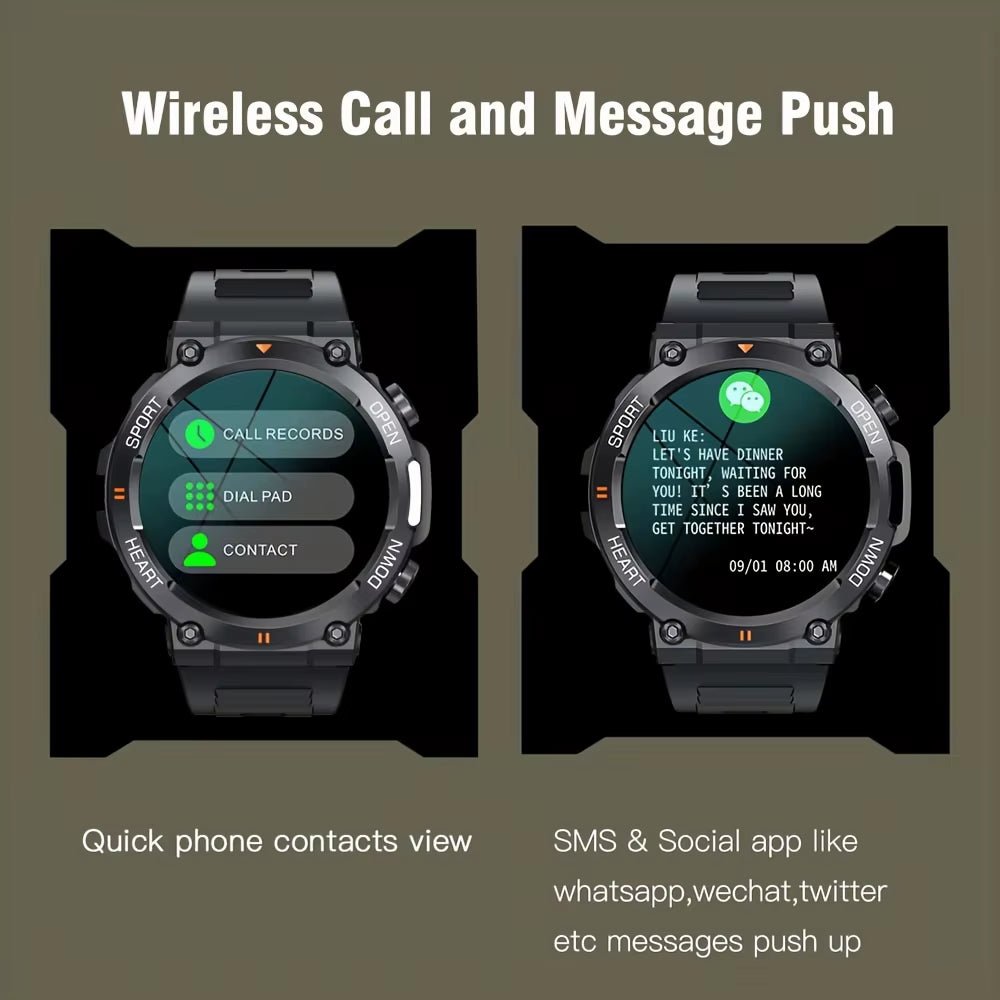 K56Pro Smart Watch for Men Heart Rate Blood Bluetooth Sport 400Mah Long Standby 1.39 Inch 360*360 HD Screen Outdoors Smartwatch - Melillo EnterprisesConsumer ElectronicsSmart ElectronicsWearable Devices