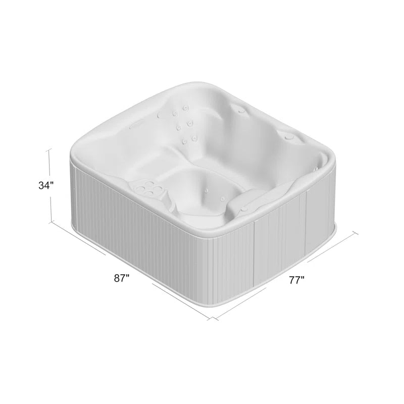 Lifesmart Spas LS500 plus 110 Volt 5 - Person 23 - Jet Rectangle Plug and Play Hot Tub with Ozonator - Melillo EnterprisesAll categories